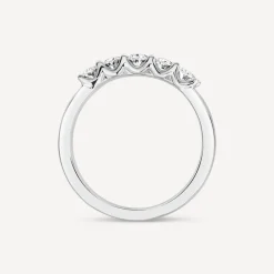 Born 18ct White Gold 5 Stone 1ct Lab Grown Diamond Ring