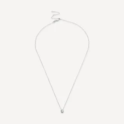 Born 9ct White Gold Lab Grown 0.30ct Diamond Round Brilliant Pendant