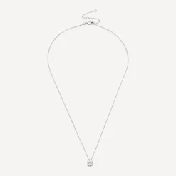 Born 9ct White Gold Lab Grown 0.70ct Diamond Round Brilliant Pendant