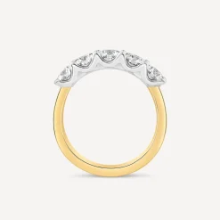 Born 18ct Yellow Gold 5 Stone 1ct Lab Grown Diamond Eternity Ring