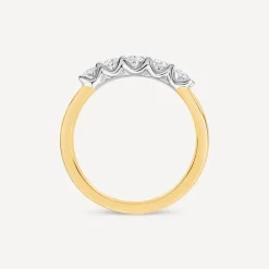 Born 18ct Yellow Gold 5 Stone 1ct Lab Grown Diamond Ring