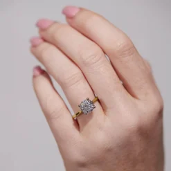 Born 18ct Yellow Gold 2.00ct Lab Grown Round Solitaire Diamond Ring