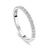 Born Platinum 0.25ct Lab Grown Diamond Claw Set Half Eternity Wedding Ring