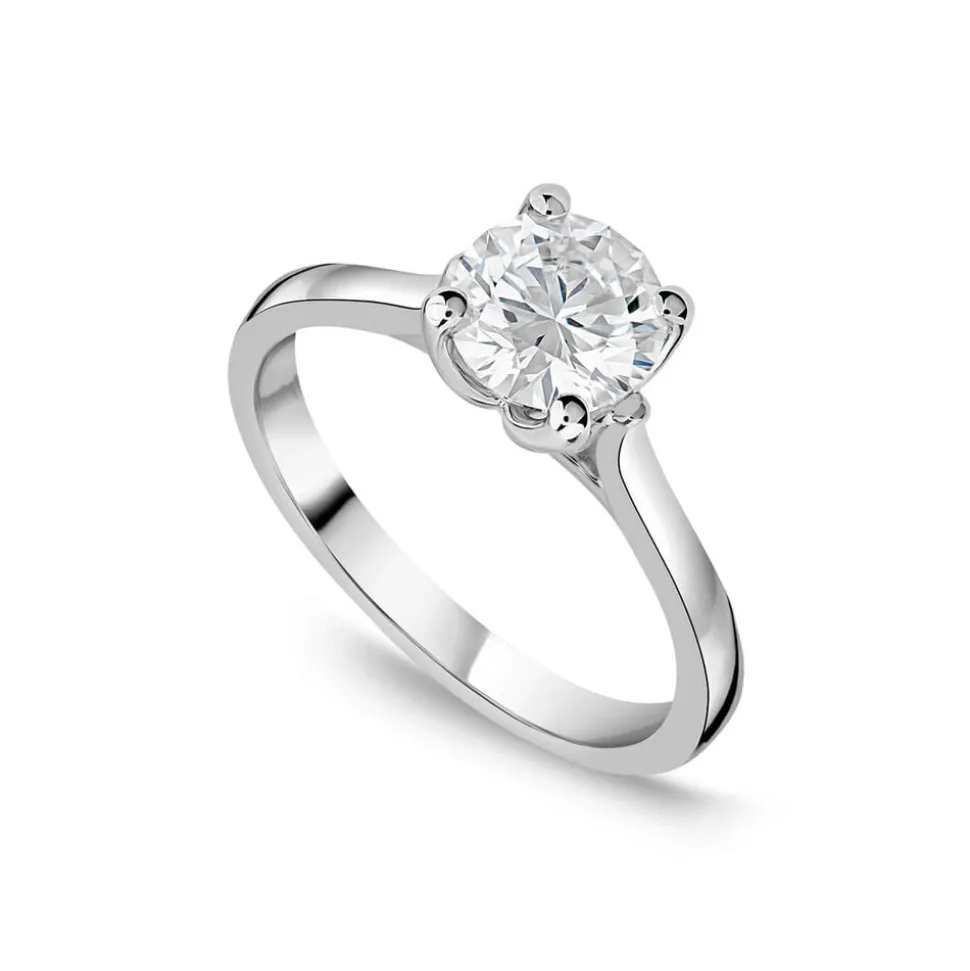 Born Platinum Lab Grown 1.20ct Round Brilliant Diamond Ring