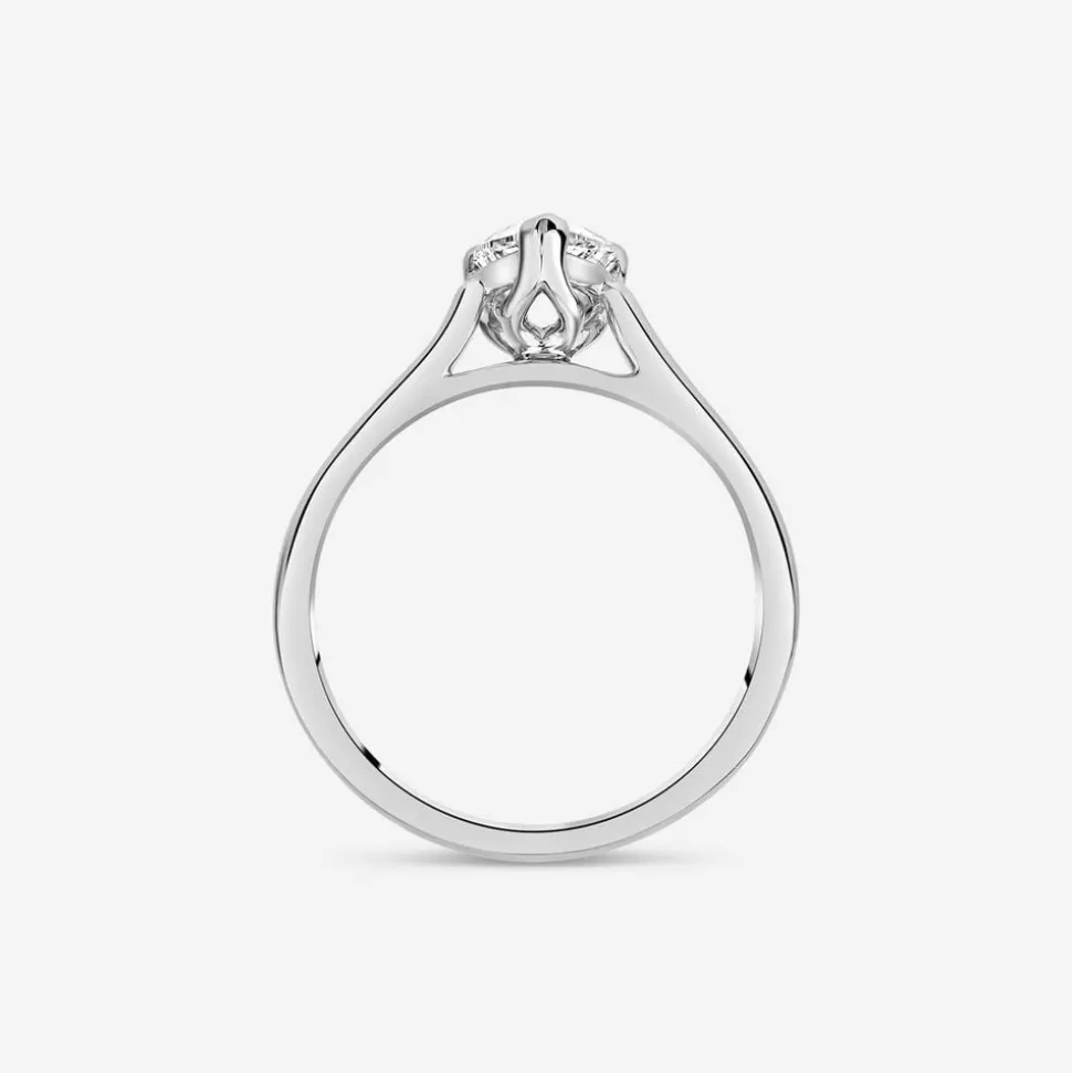 Born Platinum Lab Grown 1ct Pear Diamond Ring