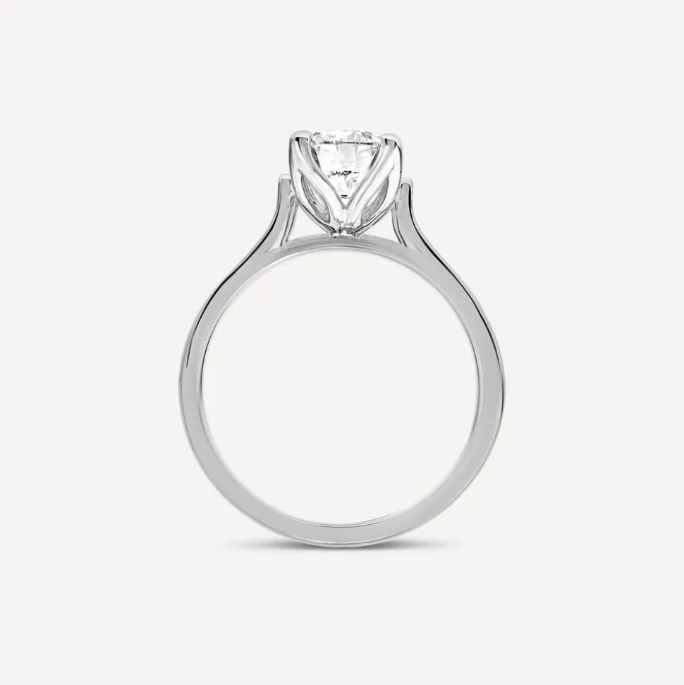 Born Platinum Lab Grown 1.50ct Round Brilliant Solitaire Diamond Ring