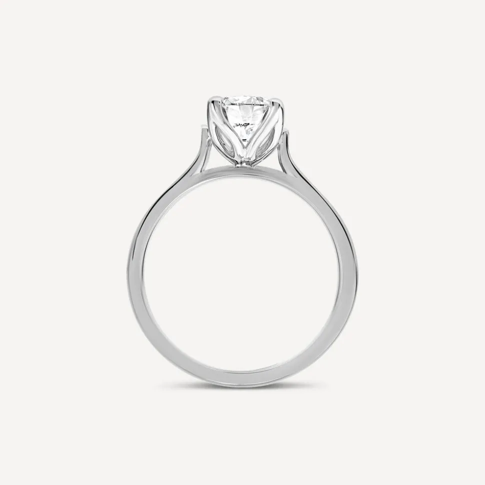 Born Platinum Lab Grown 1.20ct Round Brilliant Diamond Ring