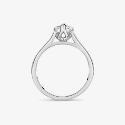 Born Platinum Lab Grown 1.20ct Pear Diamond Ring