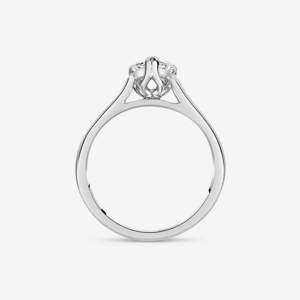 Born Platinum Lab Grown 1.20ct Pear Diamond Ring