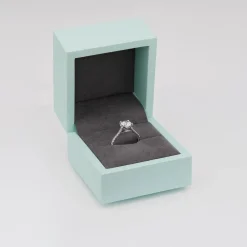 Born Platinum Lab Grown 1.40ct Round Brilliant Solitaire & Diamond Sides Ring