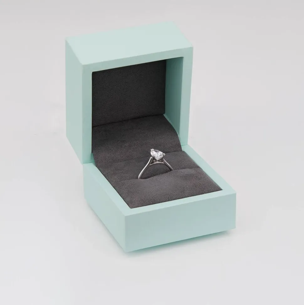 Born Platinum Lab Grown 1.20ct Pear Diamond Ring