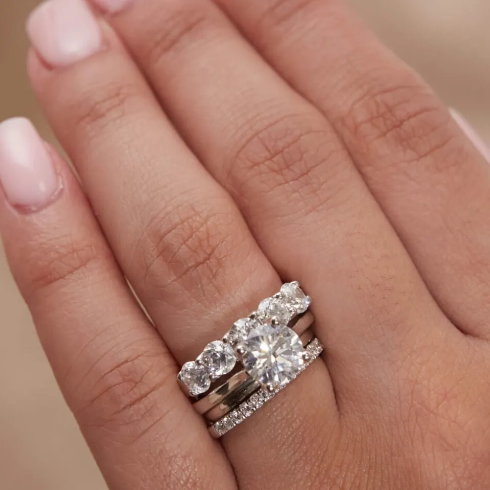Born Platinum Lab Grown 2ct Round Solitaire Diamond Ring
