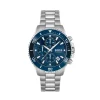 BOSS Admiral 46mm Blue Dial Chrono Steel Case Bracelet Watch