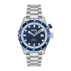 BOSS Bossmatic 42mm Blue Dial Stainless Steel Bracelet Watch