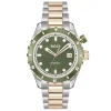 BOSS Bossmatic 42mm Green Dial Two-Tone Stainless Steel Bracelet Watch