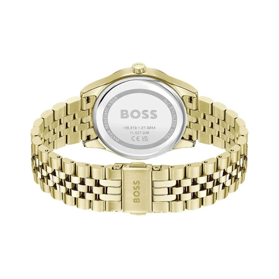 BOSS Graceful 36mm Green Dial Gold Tone Steel Bracelet Watch