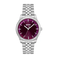 BOSS Graceful 36mm Purple Dial Steel Bracelet Watch