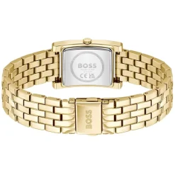 BOSS Lucy 22mmx24mm Gold Dial Steel Bracelet Watch