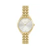 BOSS Mae 30mm Silver 3 Hand Dial Yellow Gold IP Bracelet Watch