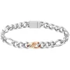 BOSS Rian Two Tone Branded Link Bracelet