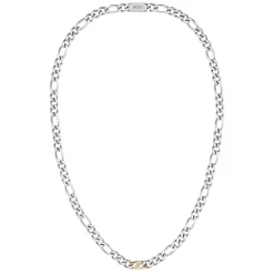 BOSS Rian Two Tone Branded Link Necklace