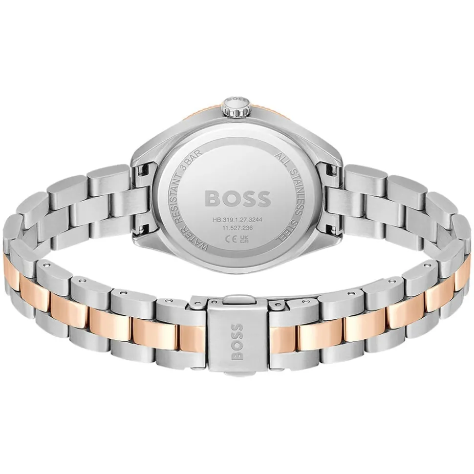 BOSS Sage 32mm Silver 3 Hands Dial Two Tone Bracelet Watch