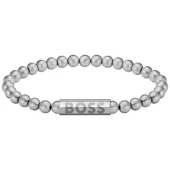 BOSS Stainless Steel Beaded Bracelet