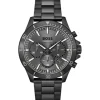 BOSS Troper 44mm Grey Chrono Black IP Case & Bracelet Watch