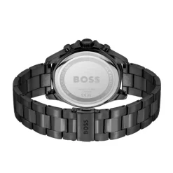 BOSS Troper 44mm Grey Chrono Black IP Case & Bracelet Watch