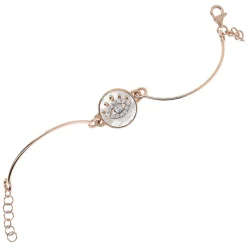 Bronzallure Altissima Collection Cubic Zirconia All-Seeing Eye Mother Of Pearl Ladies Bracelet