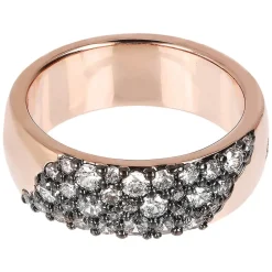 Bronzallure Aurora Cubic Zirconia Rose Gold Ladies Ring