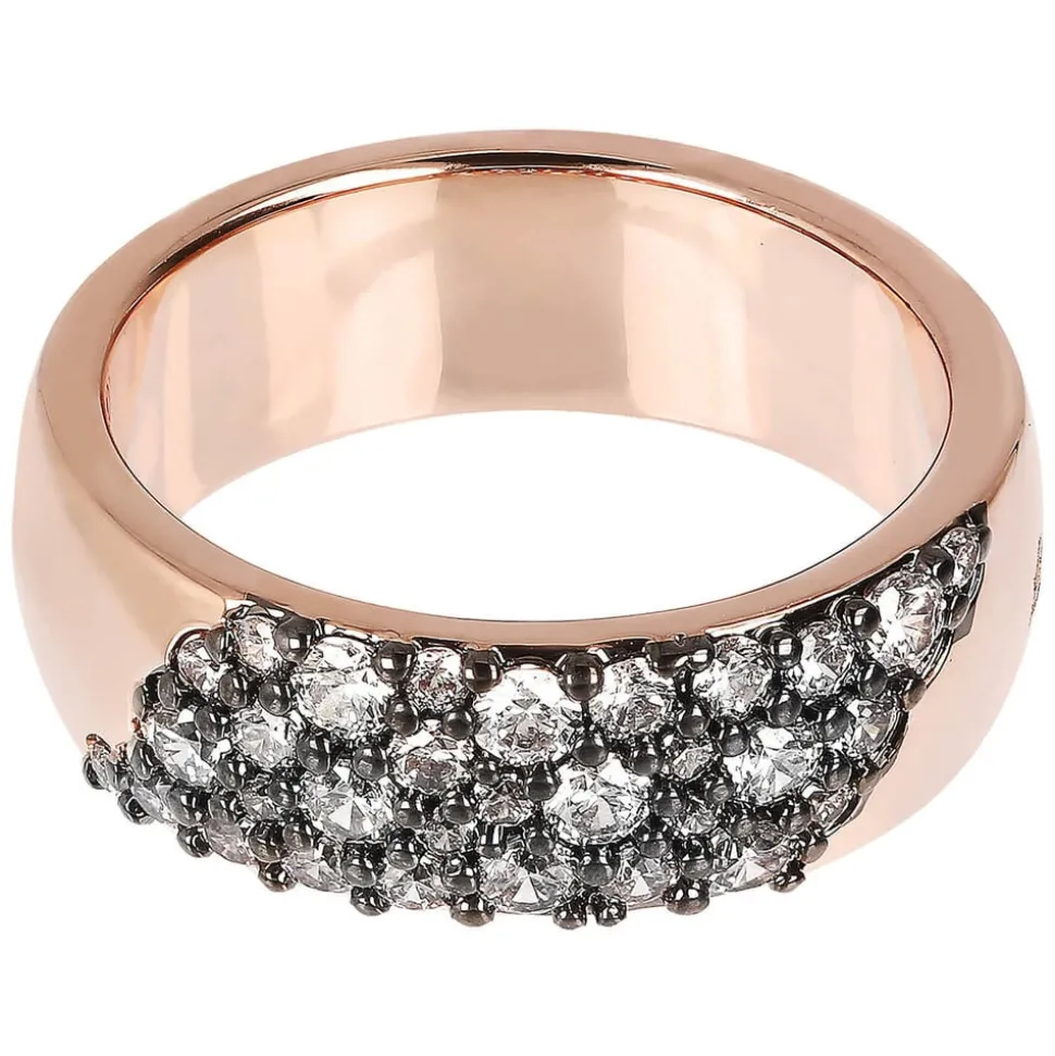 Bronzallure Aurora Cubic Zirconia Rose Gold Ladies Ring