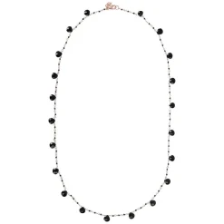 Bronzallure Purezza Collection Black Spinel 20" Ladies Necklet