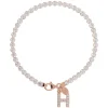 Bronzallure Tennis Gemstone With Charm Initial H Bracelet