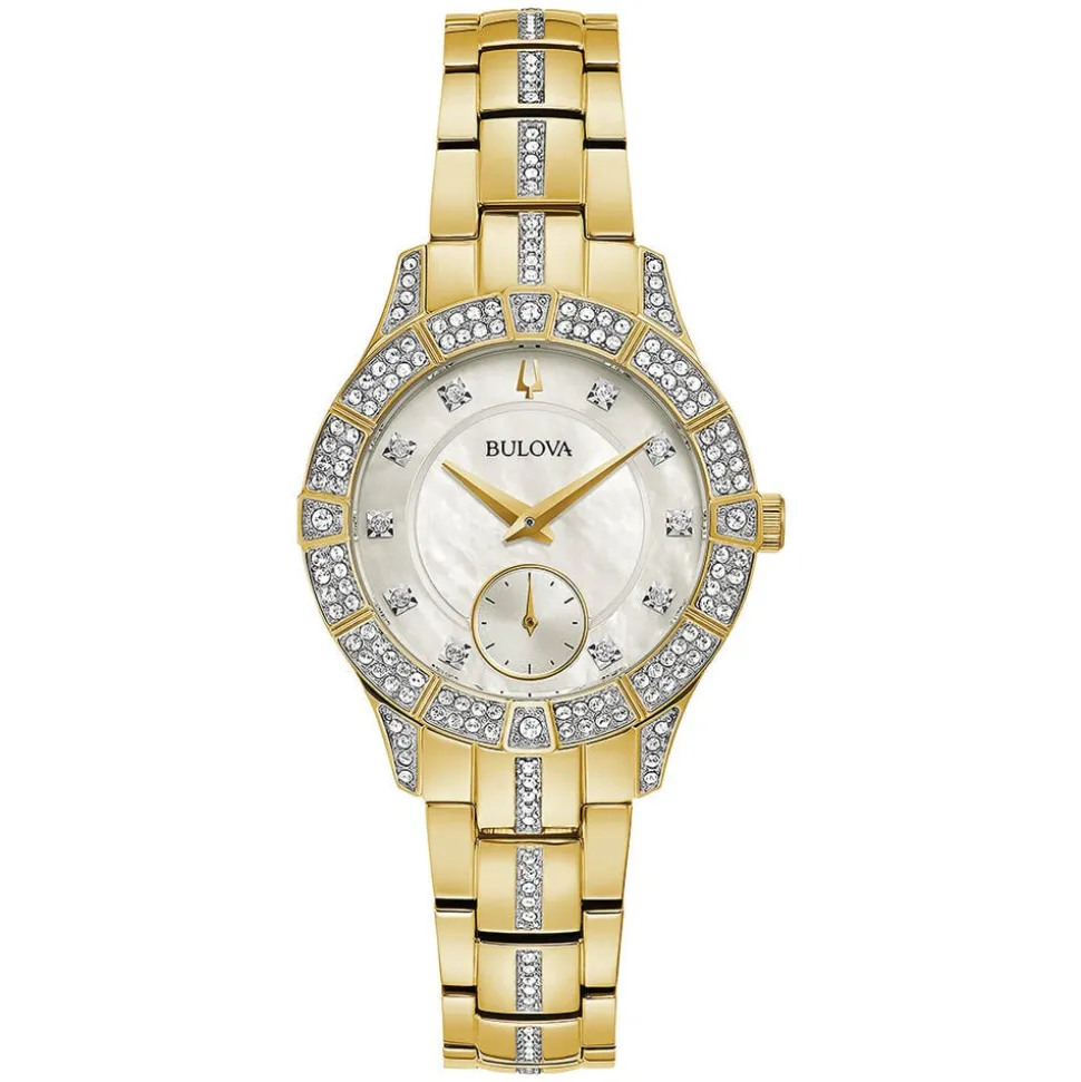 Bulova Crystal Phantom 31mm Pearlised Dial Bracelet Watch