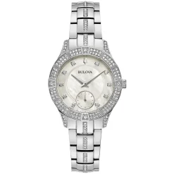 Bulova Crystal Phantom 31mm Pearlised Dial Bracelet Watch