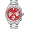 Bulova Lunar Pilot Chronograph Blood Moon 44mm Red Dial Steel Bracelet Watch