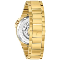 Bulova Maquina 46mm Classic Yellow Gold Bracelet Watch