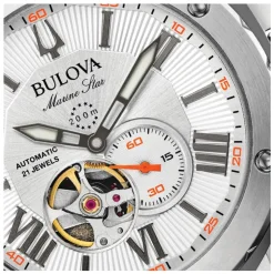 Bulova Marine Star Automatic 45mm White Dial Watch