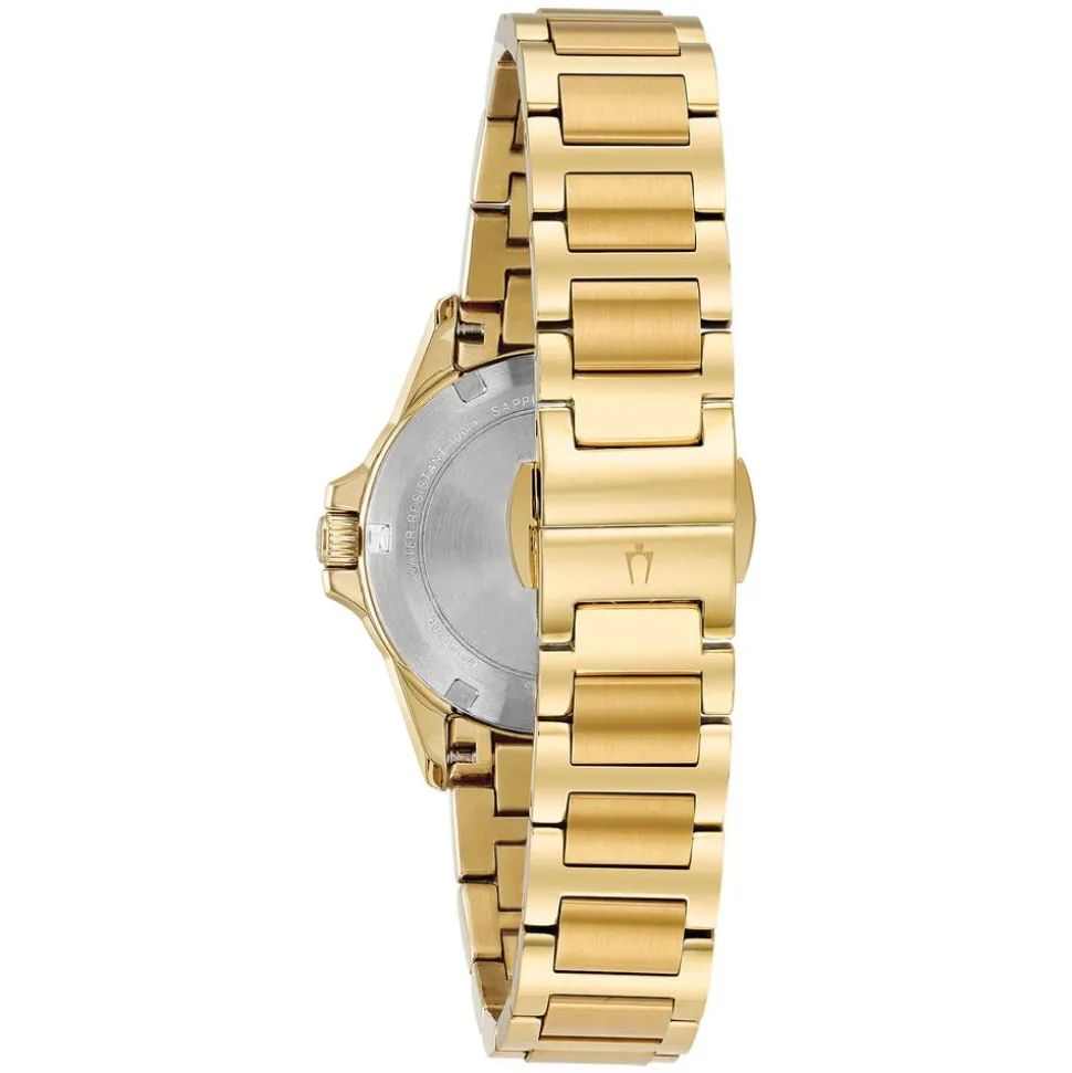 Bulova Marine Star Diamond 32mm Pearlised Dial Watch