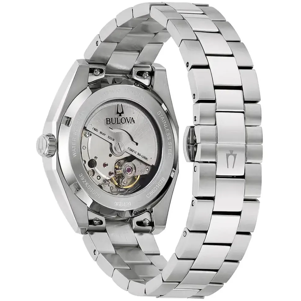 Bulova Surveyor 39mm Green Dial Steel Bracelet Watch