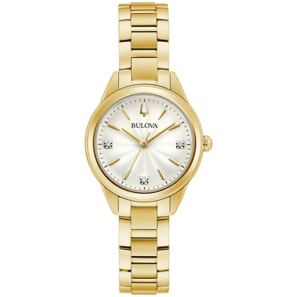 Bulova Sutton Petite 28mm White Dial Bracelet Watch