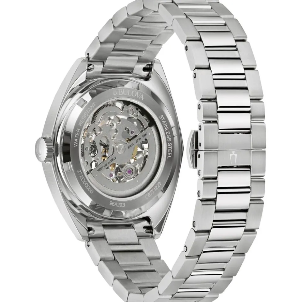 Bulova Sutton Skeleton Automatic 41mm Black Skeleton Dial Stainless Steel Bracelet Watch