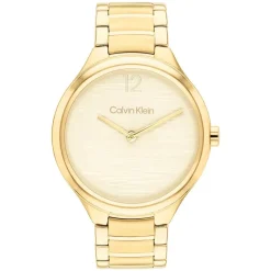 Calvin Klein Delight 38mm Gold Dial Gold Tone Stainless Steel Bracelet Watch