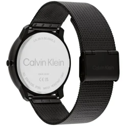 Calvin Klein Iconic 40mm Green Dial Black IP Case Mesh Bracelet Watch