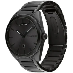 Calvin Klein 42mm Black Dial Steel Bracelet Watch
