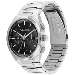 Calvin Klein 44mm Black Dial Steel Bracelet Watch