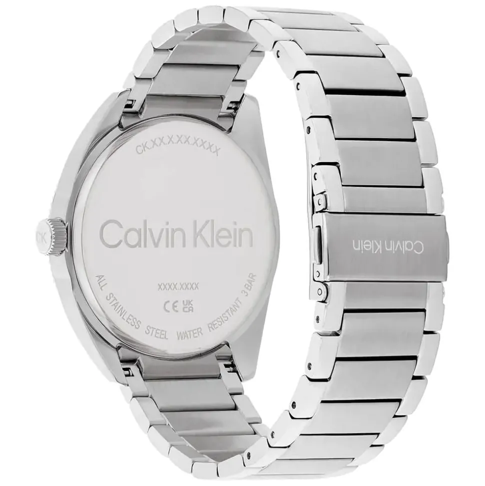Calvin Klein 42mm Blue Dial Steel Bracelet Watch