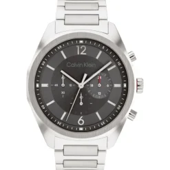 Calvin Klein 45mm Grey Dial Stainless Steel Bracelet Watch