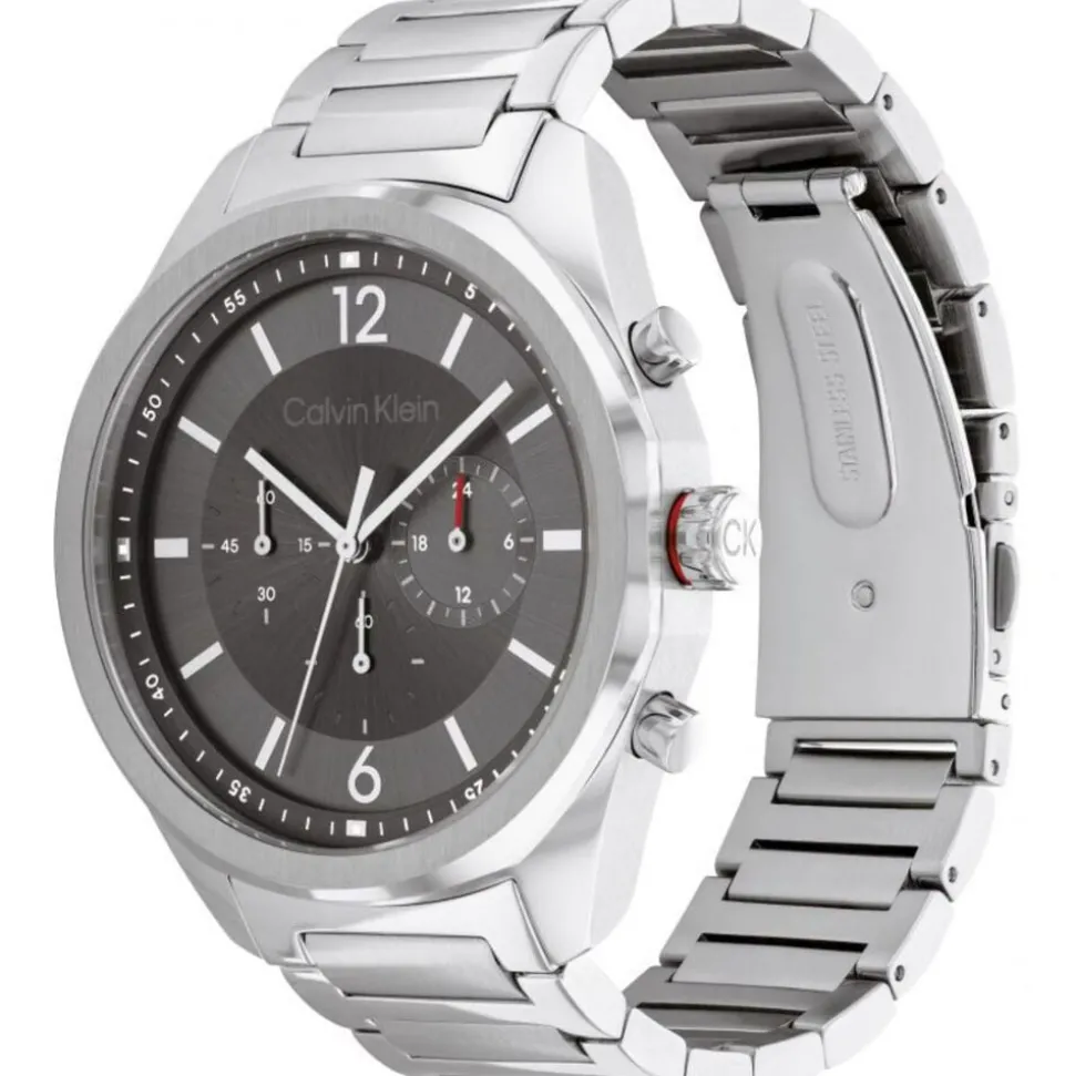 Calvin Klein 45mm Grey Dial Stainless Steel Bracelet Watch